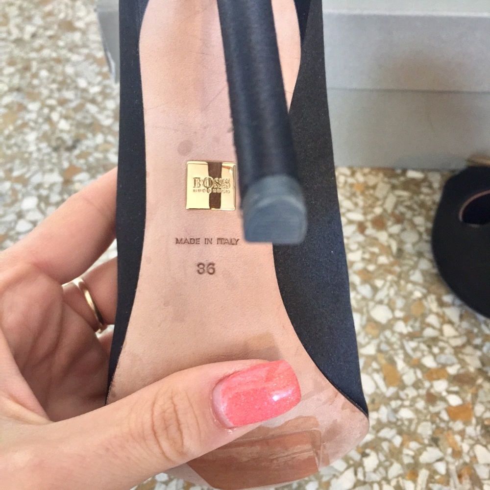 โจ๐โจ BOSS Hugo Boss Staple Opentoe classic pump - Picture 8 of 8